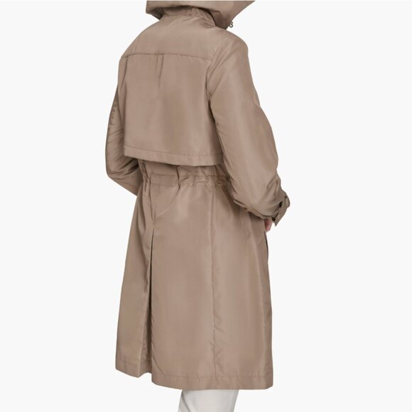 NEW COLE HAAN Rain Trench Coat in sage for women 825 7m3 - Picture 8 of 9